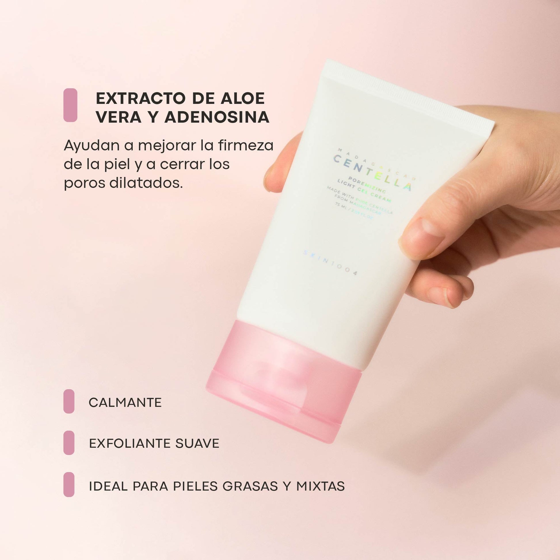 Madagascar Centella Crema Gel Ligera Minimizadora de Poros 75 ml