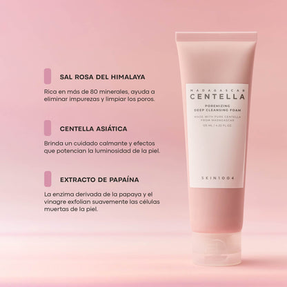 Madagascar Centella Espuma Limpiadora Profunda Minimizadora de Poros 125 ml