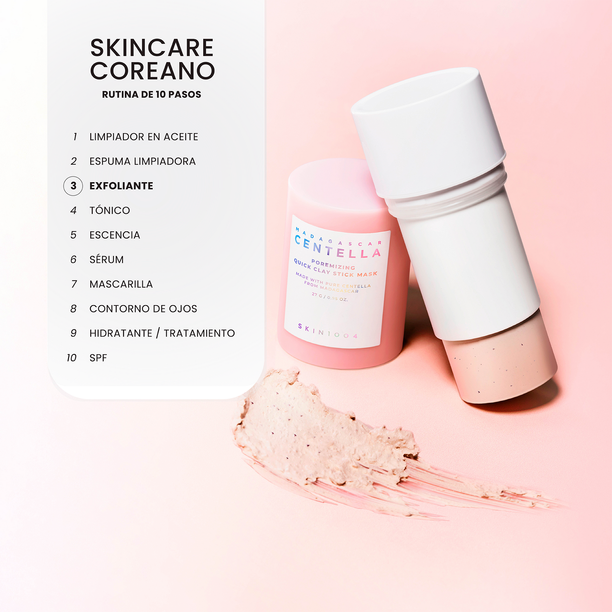 SKIN1004 Madagascar Centella Poremizing Quick Clay Stick Mask 27g