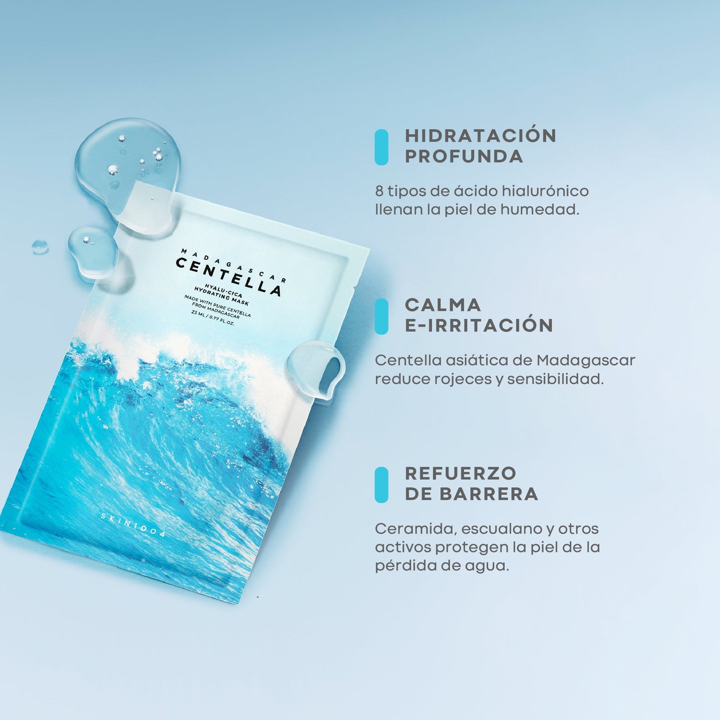 SKIN1004 Madagascar Centella Hyalu-Cica Hydrating Mask 23ml (5ea)