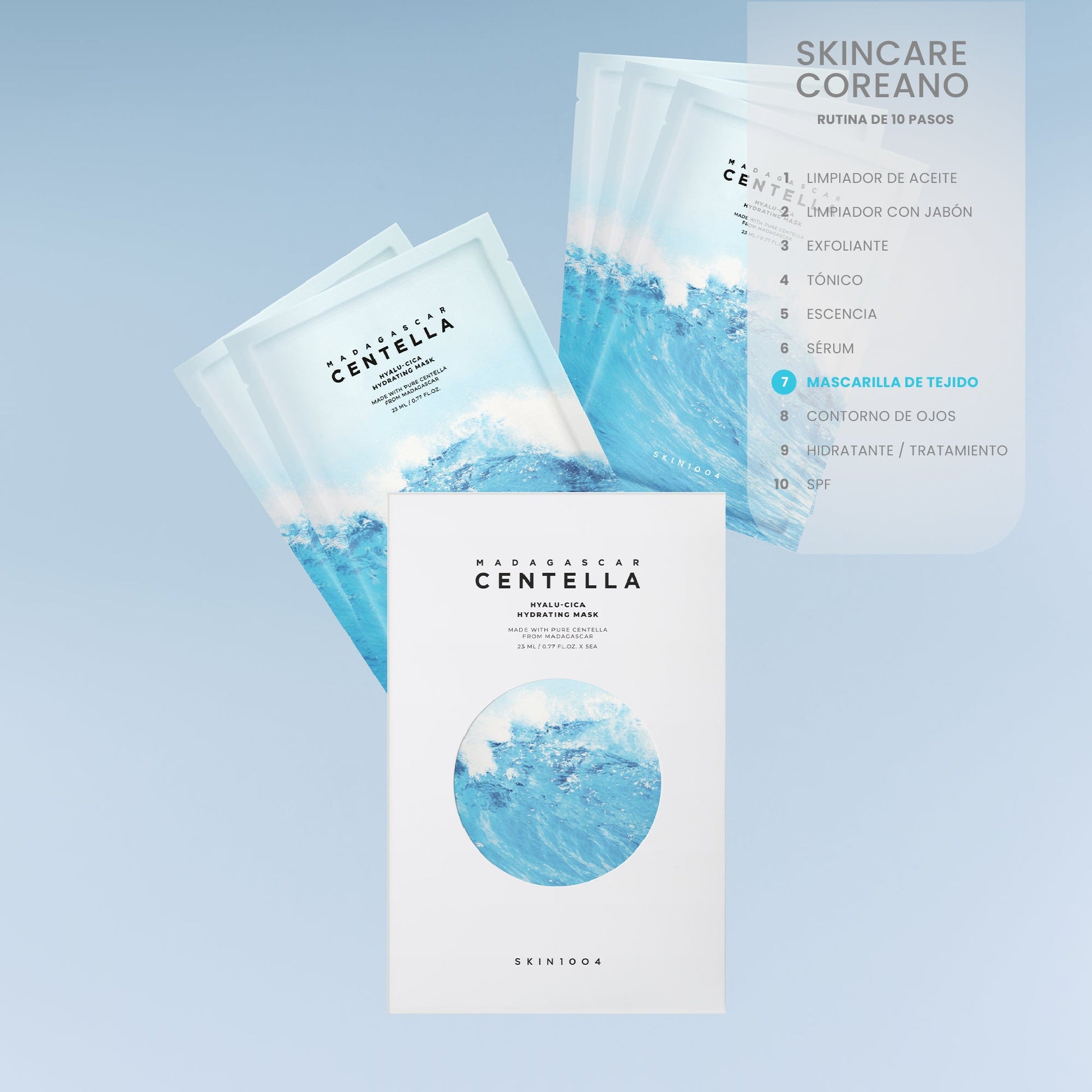 SKIN1004 Madagascar Centella Hyalu-Cica Hydrating Mask 23ml (5ea)