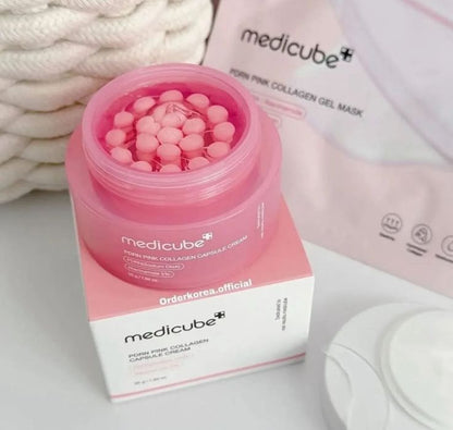 Set Anti-Edad Glass Skin - Sérum PDRN + Crema Colágeno Rosa