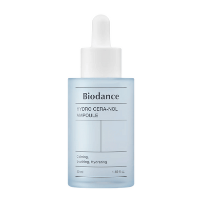 Biodance Hydro Cera-Nol Ampoule – Ampolla calmante e intensamente hidratante.

💧 Hidratación profunda – Refuerza la barrera de humedad de la piel y previene la deshidratación.
🌿 Efecto calmante – Reduce el enrojecimiento y la irritación para una piel equilibrada.
🛡️ Fortalece la barrera cutánea – Ideal para pieles sensibles y secas.

¡Perfecto para una piel hidratada, suave y protegida!