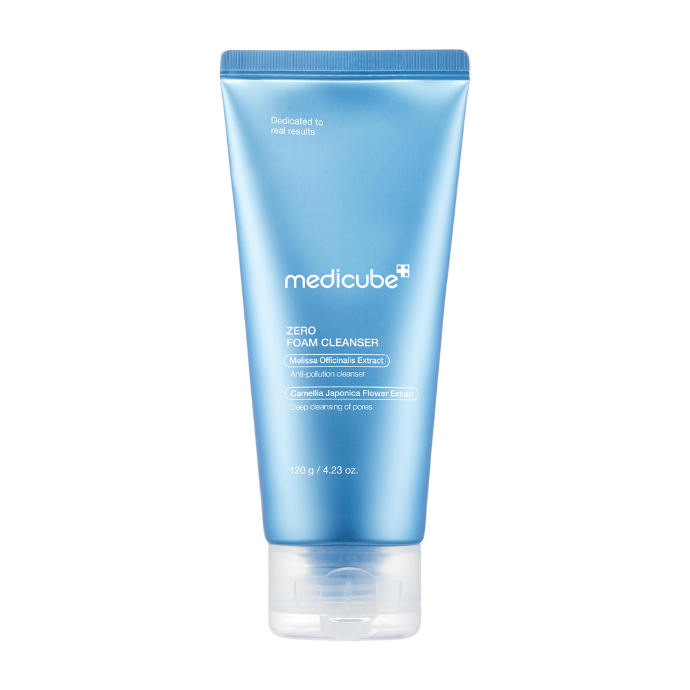 Medicube Zero Foam Cleanser – Limpieza facial profunda para una piel fresca y equilibrada.

🌿 Extracto de Melissa Officinalis – Protege la piel contra la contaminación.
🌸 Extracto de flor de Camellia Japonica – Limpia los poros en profundidad.