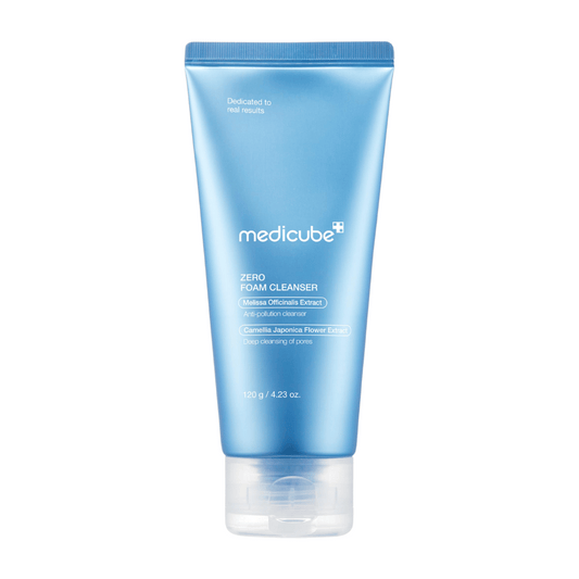 Medicube Zero Foam Cleanser – Limpieza facial profunda para una piel fresca y equilibrada.

🌿 Extracto de Melissa Officinalis – Protege la piel contra la contaminación.
🌸 Extracto de flor de Camellia Japonica – Limpia los poros en profundidad.