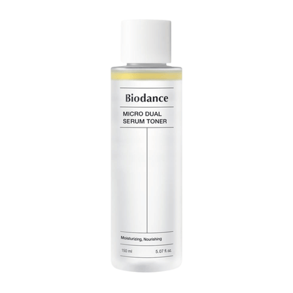 Biodance Micro Dual Serum Toner 150 ml – tónico coreano hidratante y nutritivo con suero en dos fases para una barrera cutánea fortalecida