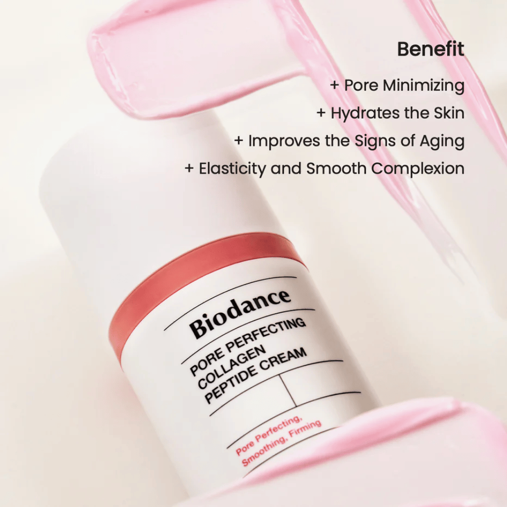Biodance Pore Perfecting Collagen Peptide Cream consistencia – crema facial reductora de poros y reafirmante con colágeno