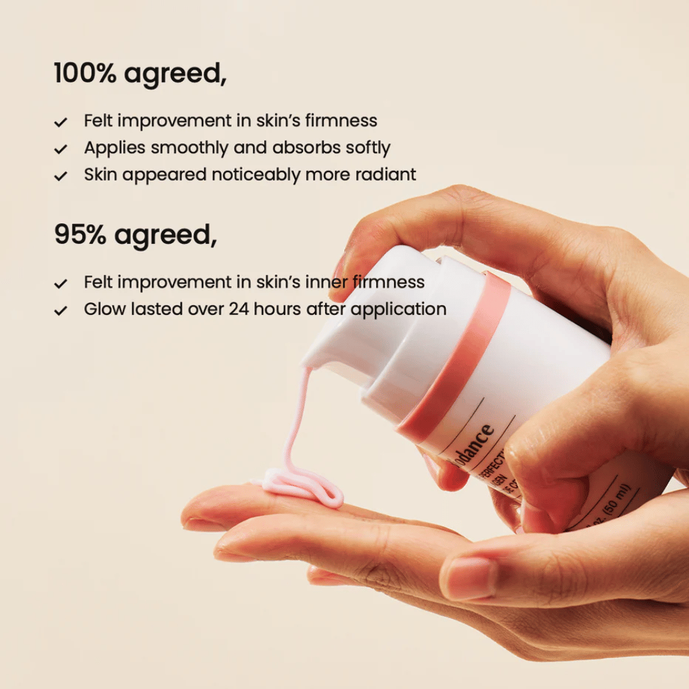 Biodance Pore Perfecting Collagen Peptide Cream textura y función de bombeo – crema de colágeno y péptidos clínicamente probada para una piel más firme y un brillo duradero