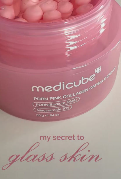 Set Anti-Edad Glass Skin - Sérum PDRN + Crema Colágeno Rosa